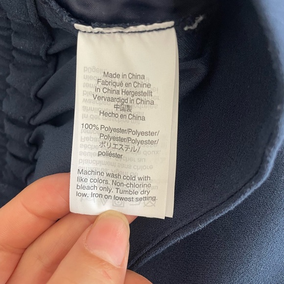 Madewell Tall Huston Pull-On Crop Pants in Dark Blue and Size Small - Picture 12 of 13